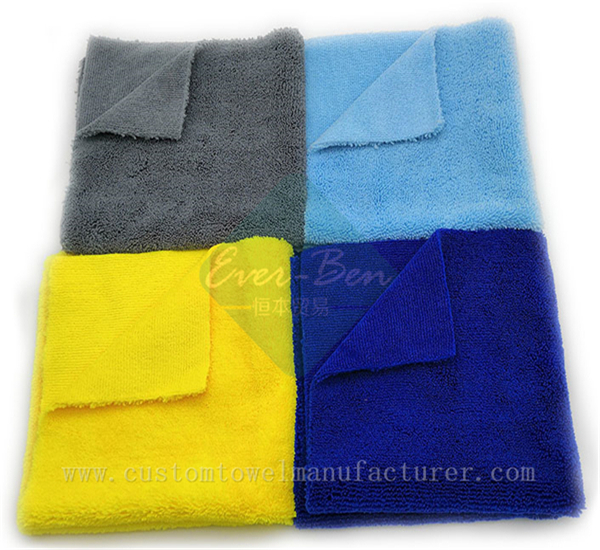 Bulk Wholesale Long Short Terry Car Washing Towels Exporter Custom Color Dual Pile Towels Supplier